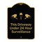 Signmission Designer Series-This Driveway Under 24 Hour Surveillance With Graphics, 24" H, BG-1824-9748 A-DES-BG-1824-9748 - alternate 1